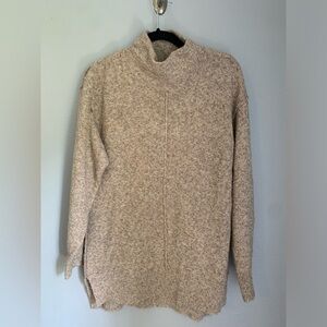 Lush High Low Knit Turtleneck Sweater